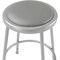 Global Industrial 24H Vinyl Padded Stool, Gray, Armless, Backless, 2PK B2222429 - alternate 4